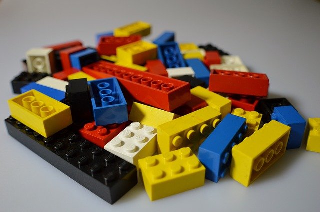 A heap of lego bricks